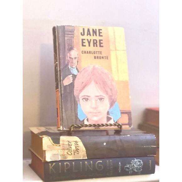 Vintage Literary Classics Decorative Book Set – Brontë, Dickens, Kipling - Picture 1 of 5